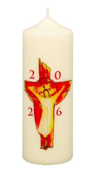 Ostertischkerze 170/60 mm, Dek. 3046